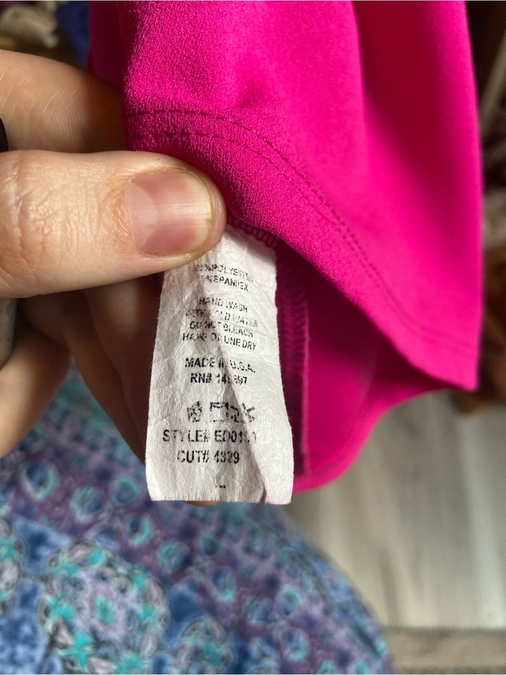 Olive Tree Fuchsia Ruffle-Front Spaghetti Strap Dress - Picture 5 of 5